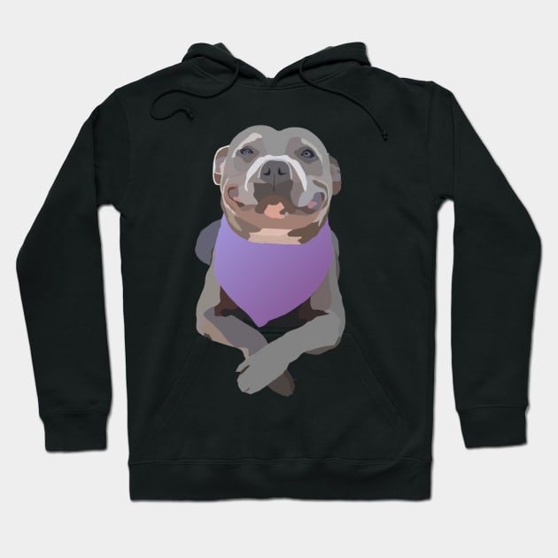 Smiling Dog - Digital Art Hoodie by SmallPotatoes